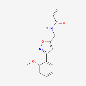 N-[[3-(2-Methoxyphenyl)-1,2-oxazol-5-yl]methyl]prop-2-enamide