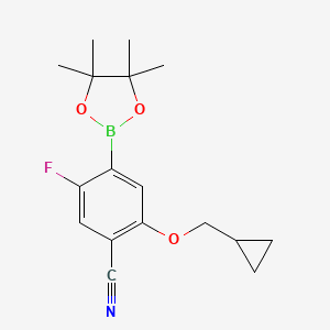 4-Cyano-3-(cyclopropylmethoxy)-2-fluorophenylboronic acid pinacol ester
