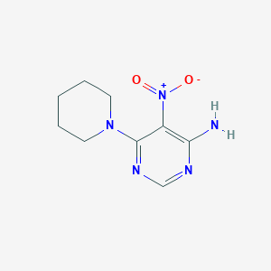 5-Nitro-6-(piperidin-1-yl)pyrimidin-4-amine
