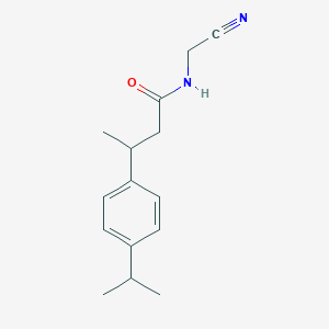 molecular formula C15H20N2O B2536118 N-(Cyanomethyl)-3-(4-propan-2-ylphenyl)butanamide CAS No. 1385294-20-1