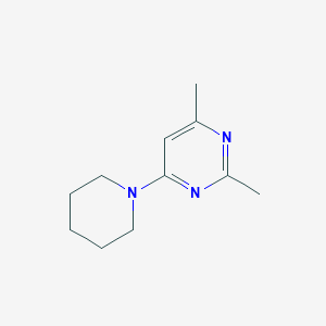 molecular formula C11H17N3 B2536152 2,4-DIMETHYL-6-(PIPERIDIN-1-YL)PYRIMIDINE CAS No. 24255-34-3