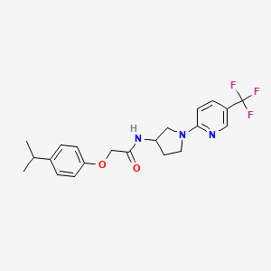 2-(4-isopropylphenoxy)-N-(1-(5-(trifluoromethyl)pyridin-2-yl)pyrrolidin-3-yl)acetamide