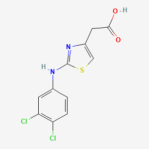 2-[2-(3,4-Dichloroanilino)-1,3-thiazol-4-yl]acetic acid
