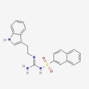B2536314 N-(N-(2-(1H-indol-3-yl)ethyl)carbamimidoyl)naphthalene-2-sulfonamide CAS No. 869074-94-2