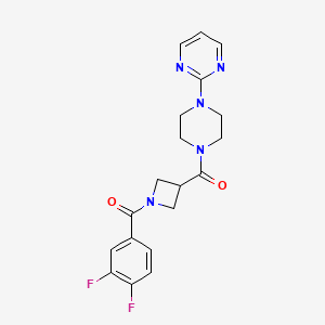 (1-(3,4-Difluorobenzoyl)azetidin-3-yl)(4-(pyrimidin-2-yl)piperazin-1-yl)methanone