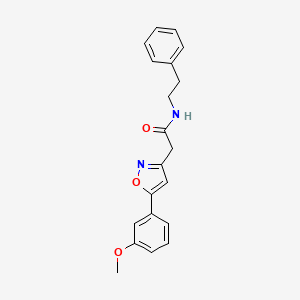 2-(5-(3-methoxyphenyl)isoxazol-3-yl)-N-phenethylacetamide