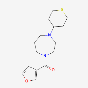 Furan-3-yl-[4-(thian-4-yl)-1,4-diazepan-1-yl]methanone