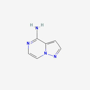 molecular formula C6H6N4 B2536416 Pyrazolo[1,5-a]pyrazin-4-amine CAS No. 1565419-19-3