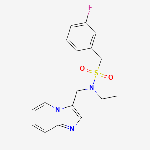 N-ethyl-1-(3-fluorophenyl)-N-(imidazo[1,2-a]pyridin-3-ylmethyl)methanesulfonamide