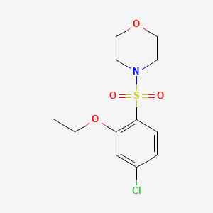 molecular formula C12H16ClNO4S B2536506 4-(4-Chloro-2-ethoxybenzenesulfonyl)morpholine CAS No. 1206129-27-2