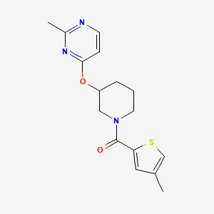 (3-((2-Methylpyrimidin-4-yl)oxy)piperidin-1-yl)(4-methylthiophen-2-yl)methanone