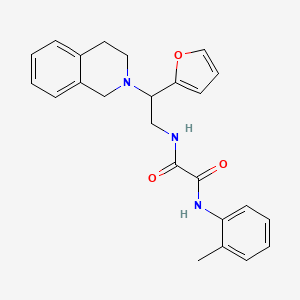 N1-(2-(3,4-dihydroisoquinolin-2(1H)-yl)-2-(furan-2-yl)ethyl)-N2-(o-tolyl)oxalamide