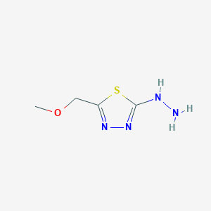2-Hydrazinyl-5-(methoxymethyl)-1,3,4-thiadiazole