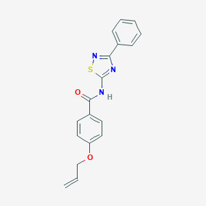 molecular formula C18H15N3O2S B253666 N-(3-phenyl-1,2,4-thiadiazol-5-yl)-4-(prop-2-en-1-yloxy)benzamide 