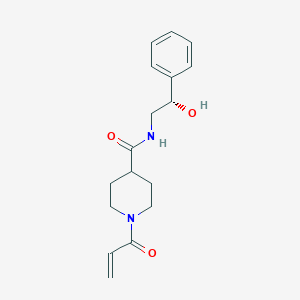 molecular formula C17H22N2O3 B2536661 N-[(2S)-2-Hydroxy-2-phenylethyl]-1-prop-2-enoylpiperidine-4-carboxamide CAS No. 2361585-74-0
