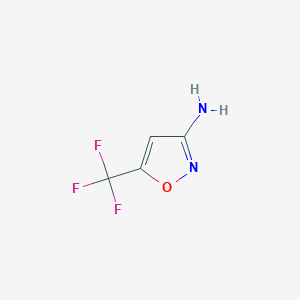 molecular formula C4H3F3N2O B025367 5-(Trifluoromethyl)isoxazol-3-amine CAS No. 110234-43-0
