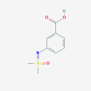 3-{[Dimethyl(oxo)-lambda6-sulfanylidene]amino}benzoic acid