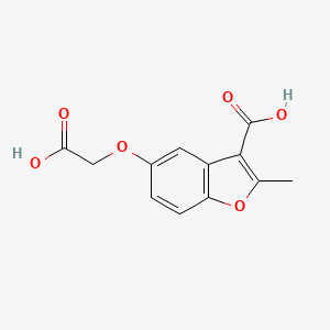 5-(Carboxymethoxy)-2-methyl-1-benzofuran-3-carboxylic acid