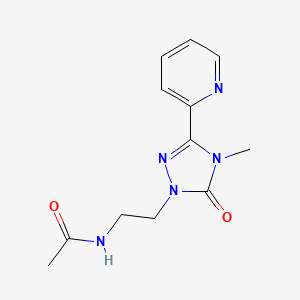 N-(2-(4-methyl-5-oxo-3-(pyridin-2-yl)-4,5-dihydro-1H-1,2,4-triazol-1-yl)ethyl)acetamide
