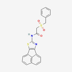 molecular formula C22H16N2O3S2 B2536764 N-(acenaphtho[1,2-d]thiazol-8-yl)-2-(benzylsulfonyl)acetamide CAS No. 922451-10-3