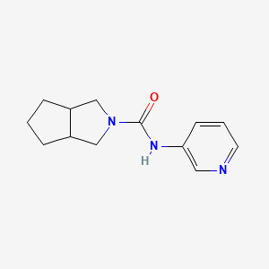 molecular formula C13H17N3O B2536773 N-(pyridin-3-yl)-octahydrocyclopenta[c]pyrrole-2-carboxamide CAS No. 2124007-83-4