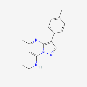 2,5-dimethyl-3-(4-methylphenyl)-N-(propan-2-yl)pyrazolo[1,5-a]pyrimidin-7-amine
