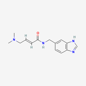 (E)-N-(3H-Benzimidazol-5-ylmethyl)-4-(dimethylamino)but-2-enamide