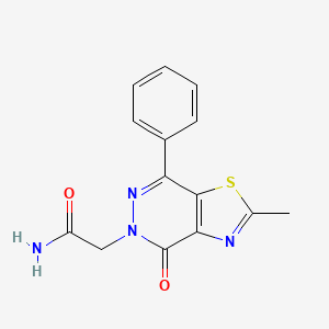 2-(2-methyl-4-oxo-7-phenylthiazolo[4,5-d]pyridazin-5(4H)-yl)acetamide