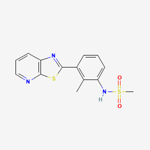N-(2-methyl-3-(thiazolo[5,4-b]pyridin-2-yl)phenyl)methanesulfonamide