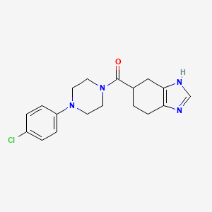 (4-(4-chlorophenyl)piperazin-1-yl)(4,5,6,7-tetrahydro-1H-benzo[d]imidazol-5-yl)methanone