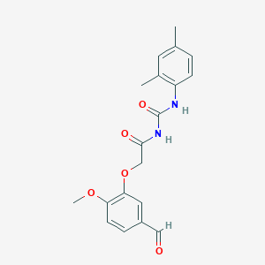 N-[(2,4-dimethylphenyl)carbamoyl]-2-(5-formyl-2-methoxyphenoxy)acetamide