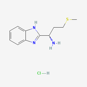 (S)-1-(1H-benzo[d]imidazol-2-yl)-3-(methylthio)propan-1-amine hydrochloride
