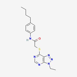 N-(4-butylphenyl)-2-((3-ethyl-3H-[1,2,3]triazolo[4,5-d]pyrimidin-7-yl)thio)acetamide