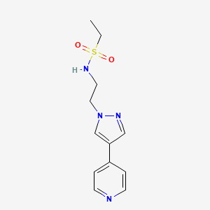 N-{2-[4-(pyridin-4-yl)-1H-pyrazol-1-yl]ethyl}ethane-1-sulfonamide