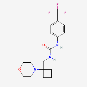 1-[(1-Morpholin-4-ylcyclobutyl)methyl]-3-[4-(trifluoromethyl)phenyl]urea