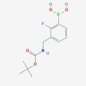 3-(Boc-aminomethyl)-2-fluorophenylboronic acid