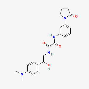 N1-(2-(4-(dimethylamino)phenyl)-2-hydroxyethyl)-N2-(3-(2-oxopyrrolidin-1-yl)phenyl)oxalamide