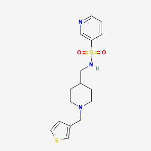 N-((1-(thiophen-3-ylmethyl)piperidin-4-yl)methyl)pyridine-3-sulfonamide