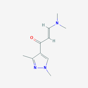 molecular formula C10H15N3O B2536946 (2E)-3-(dimethylamino)-1-(1,3-dimethyl-1H-pyrazol-4-yl)prop-2-en-1-one CAS No. 1001500-04-4