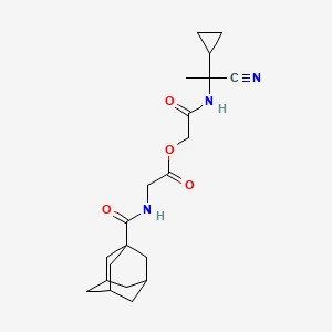 [(1-Cyano-1-cyclopropylethyl)carbamoyl]methyl 2-[(adamantan-1-yl)formamido]acetate