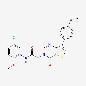 N-(5-chloro-2-methoxyphenyl)-2-[7-(4-methoxyphenyl)-4-oxothieno[3,2-d]pyrimidin-3(4H)-yl]acetamide