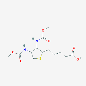 5-[3,4-Bis(methoxycarbonylamino)thiolan-2-yl]pentanoic acid