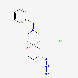 4-Azido-9-benzyl-1-oxa-9-azaspiro[5.5]undecane;hydrochloride