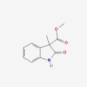 molecular formula C11H11NO3 B2537065 methyl 3-methyl-2-oxoindoline-3-carboxylate CAS No. 122281-04-3