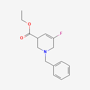B2537207 Ethyl 1-benzyl-5-fluoro-1,2,3,6-tetrahydropyridine-3-carboxylate CAS No. 1823391-39-4