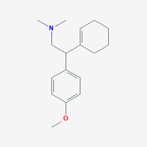 molecular formula C17H25NO B025373 2-(环己-1-烯基)-2-(4-甲氧基苯基)-N,N-二甲基乙胺 CAS No. 93413-57-1