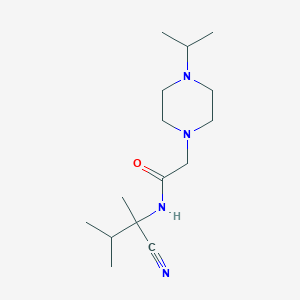 molecular formula C15H28N4O B2537313 N-(1-cyano-1,2-dimethylpropyl)-2-[4-(propan-2-yl)piperazin-1-yl]acetamide CAS No. 1311939-86-2