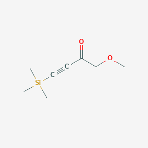 molecular formula C8H14O2Si B2537323 1-methoxy-4-(trimethylsilyl)-3-Butyn-2-one CAS No. 591218-21-2