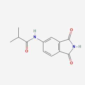 molecular formula C12H12N2O3 B2537351 N-(1,3-dioxoisoindolin-5-yl)isobutyramide CAS No. 328032-47-9