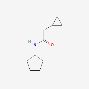 molecular formula C10H17NO B2537429 N-cyclopentyl-2-cyclopropylacetamide CAS No. 1342497-86-2